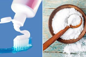 Chữa nám bằng kem đánh răng và muối