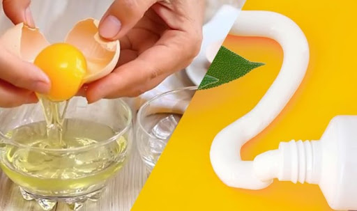 Chữa nám bằng kem đánh răng và lòng trắng trứng gà